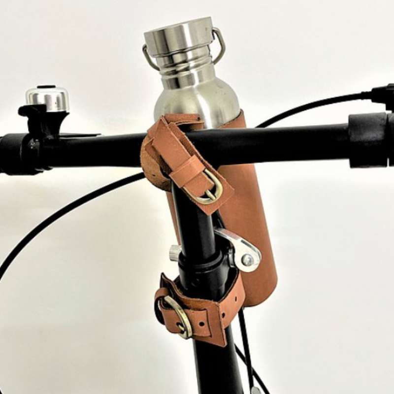 Outdoor Bike Bottle Holder Bike Bottle Beverage Carrier PU Leather Bicycle Water Bottle Cup Holder