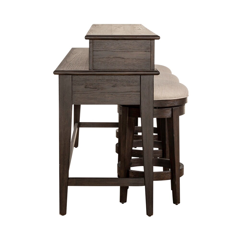 Mill Creek Peppercorn 4 Piece Console Table Set