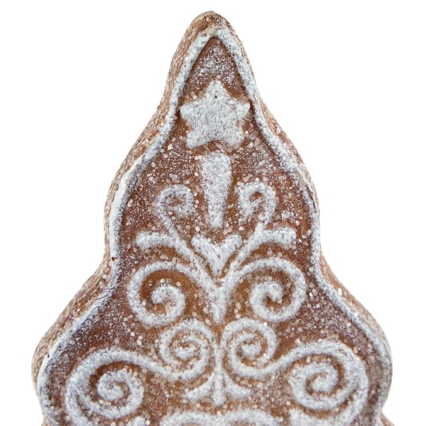 Glittered Gingerbread Tree Christmas Decoration