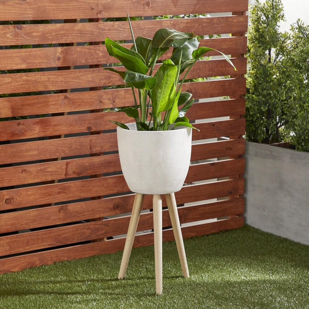 Fiber clay Contemporary Planter