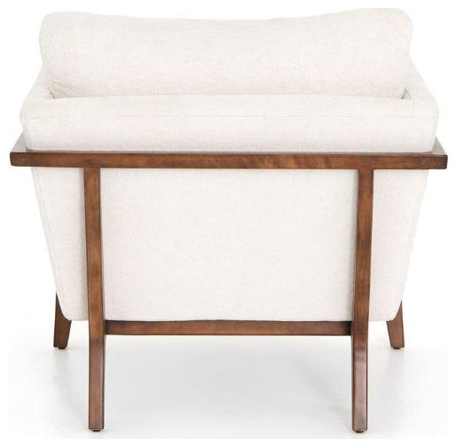 Dash Chair camarague Cream/pecan   Midcentury   Armchairs And Accent Chairs   by Old Bones Co.  Studios  Houzz