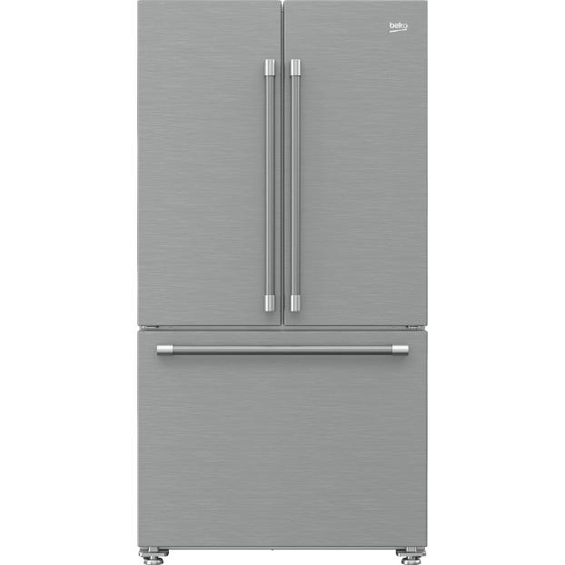 beko 36-inch, 19.86 cu.ft. Freestanding 3-Door Refrigerator with Internal Ice Maker BFFD3624XSS