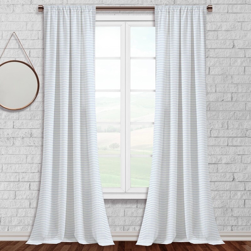 Dani Striped Thermal Insulated Blackout Curtain  1 Panel
