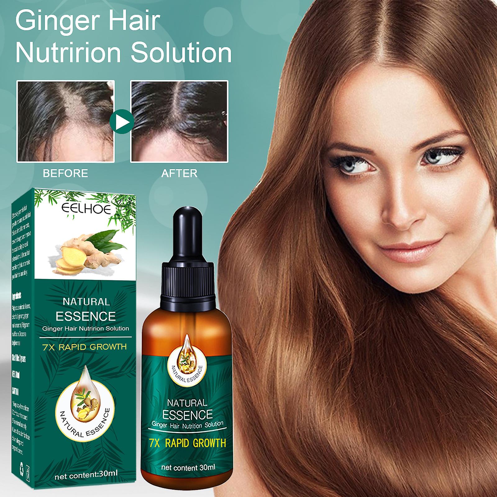 Ginger Hair Care Essential Oil Repairs Hair Follicle Hair Growth Smoothes Dry Frizz Nutritional Essential Oil