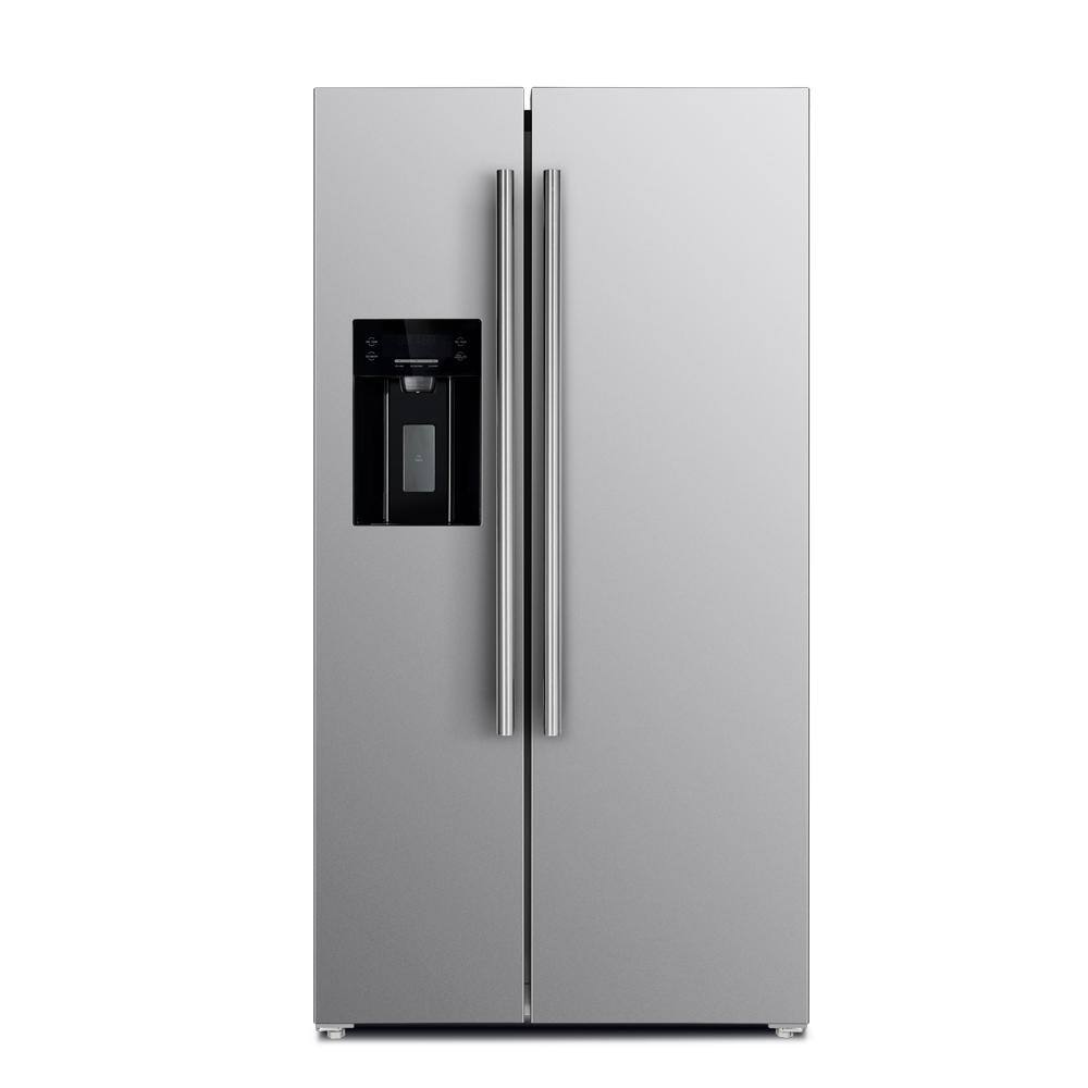 Forno 36 in. W x 29.86 in. D 20 cu. ft. Side by Side Refrigerator in Stainless Steel with Ice Maker FFRBI1844-36SB