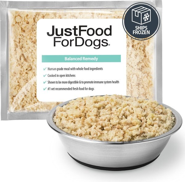 JustFoodForDogs Balanced Remedy Recipe Frozen Human-Grade Fresh Dog Food