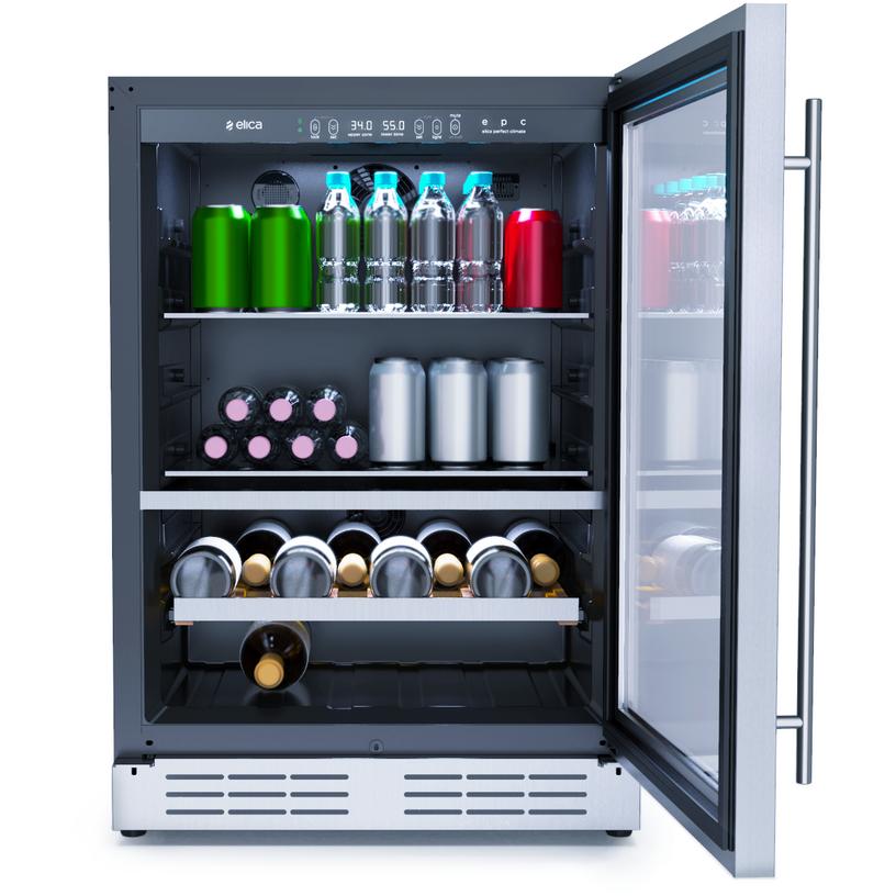 Elica Riserva 4.8 cu.ft. Freestanding Beverage and Wine Center EBS52SS1