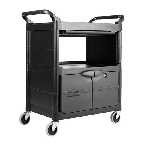 Rubbermaid FG345700BLA Utility Cart