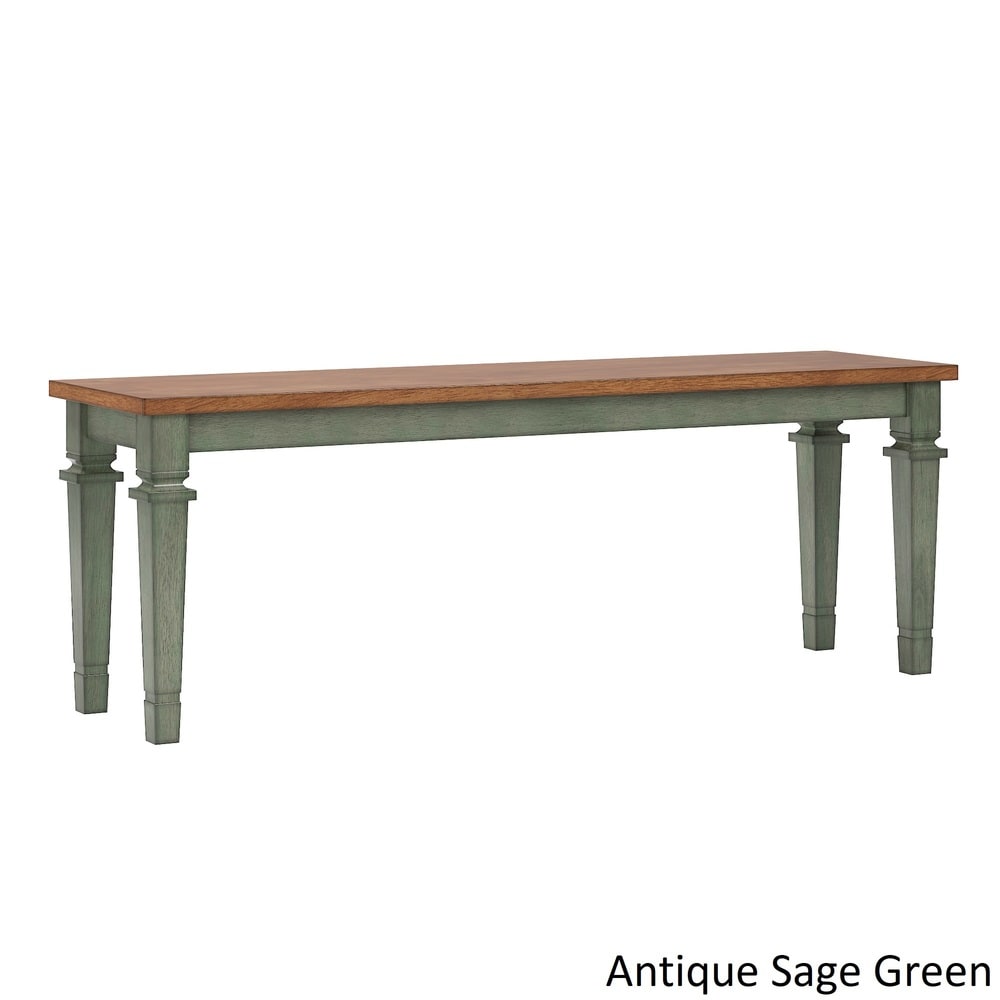 Elena Antique Sage Green Extendable Rectangular Dining Set   Double X Back by iNSPIRE Q Classic