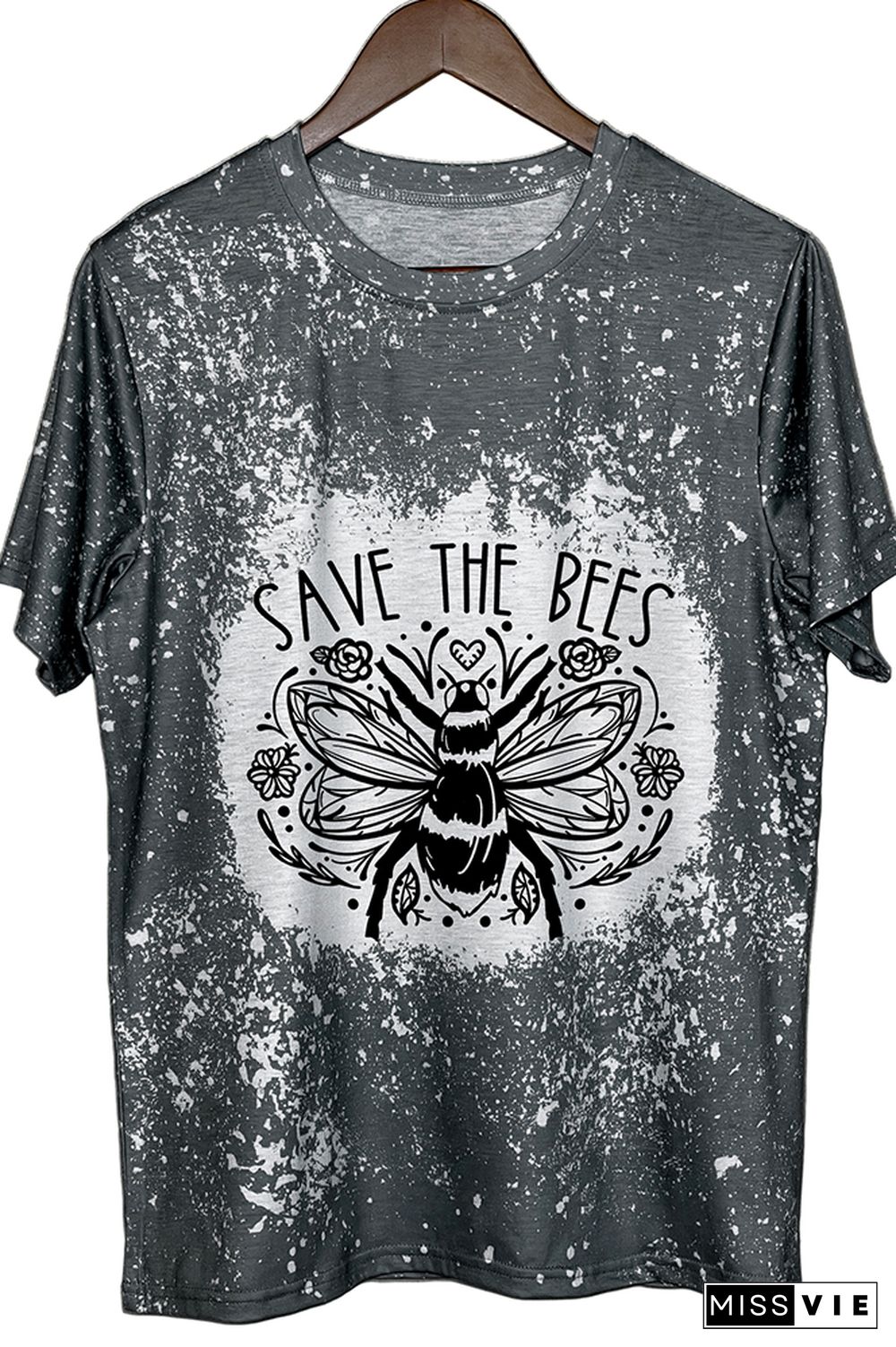 Save The Bees Floral Graphic Tee Wholesale