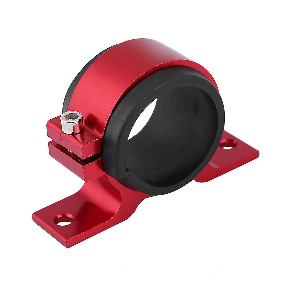 Aluminum Alloy 50mm Car Fuel Pump Mounting Bracket Single Filter Clamp Cradle Red