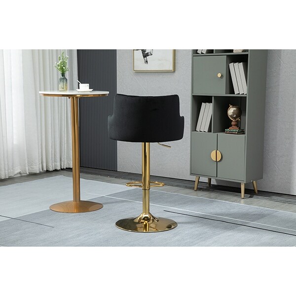 Retro Counter Height Barstools with Ergonomic-Designed Backrest and Footrest