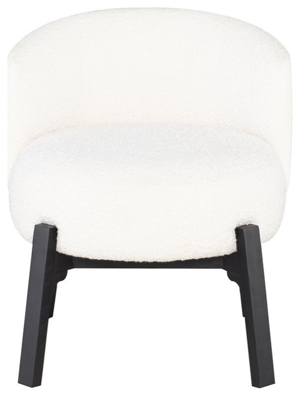 Premala Dining Chair Licorice Boucle Set of 2   Modern   Dining Chairs   by V.S.D Furniture  Houzz