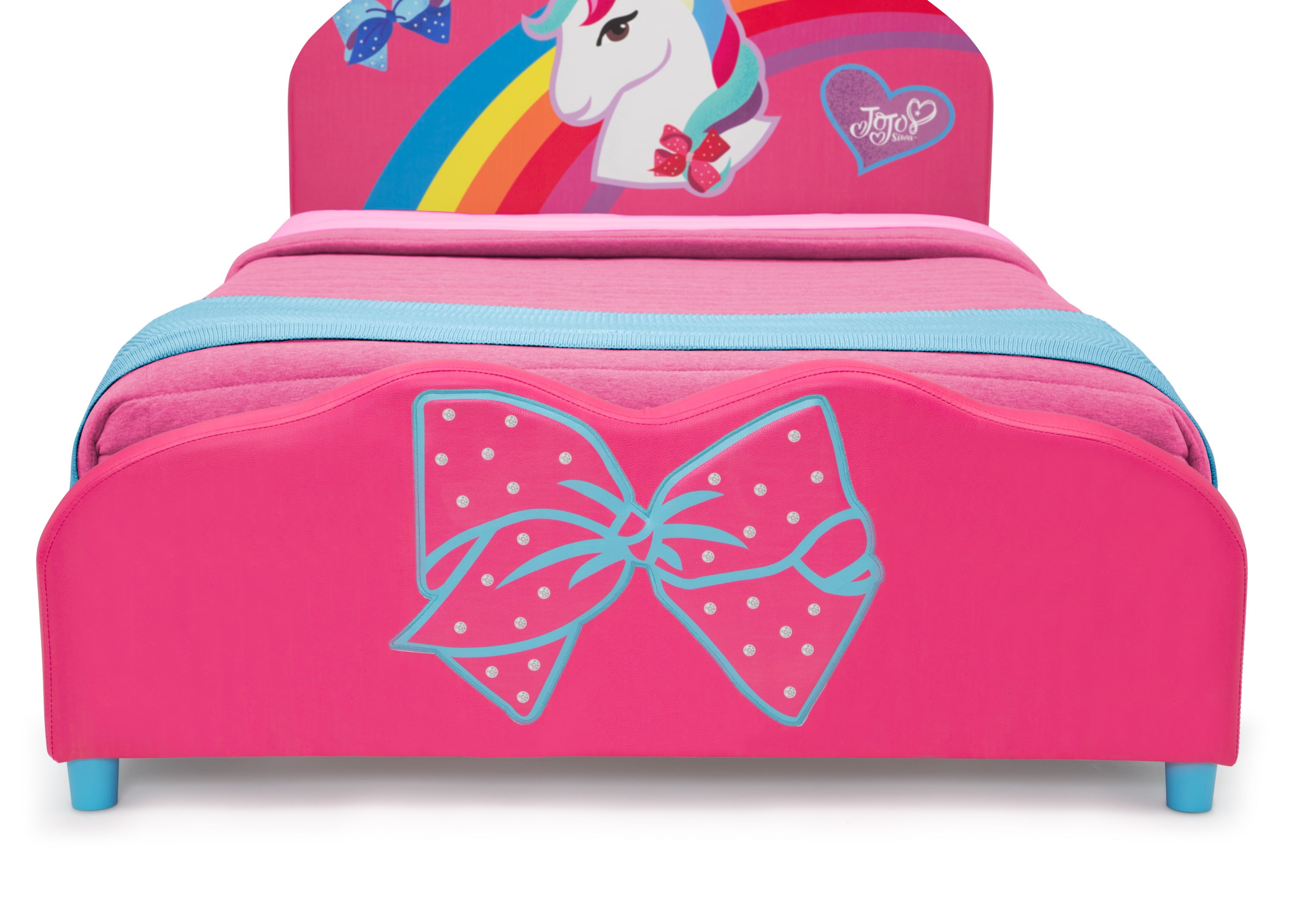 JoJo Siwa Upholstered Twin Bed by Delta Children