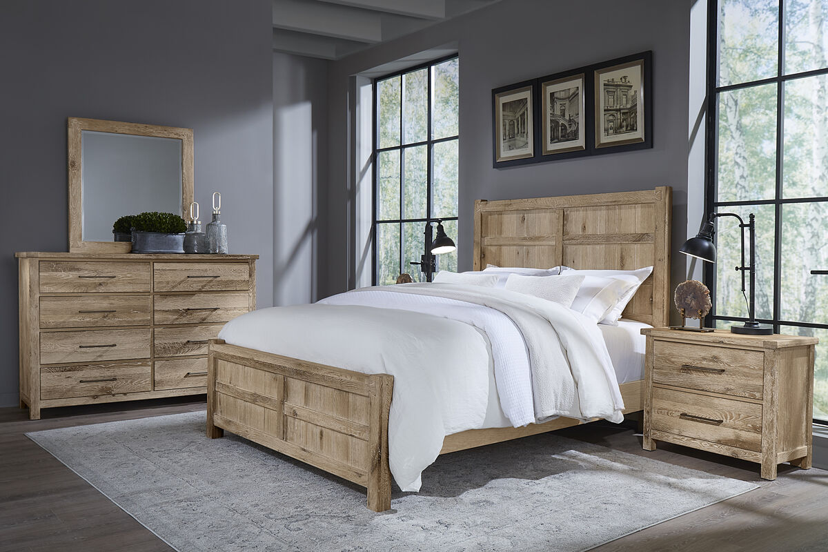 Dovetail Sunbleached King or Queen bed