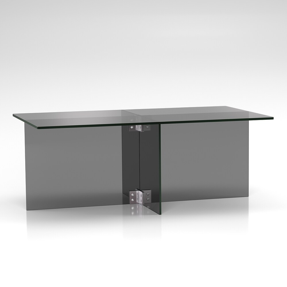 Silver Orchid Carlisle Glass Coffee Table