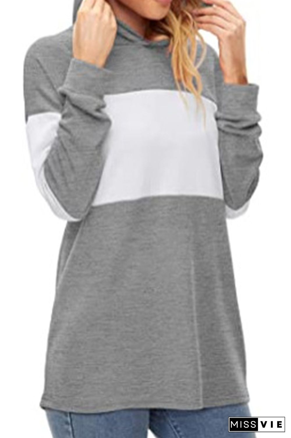 Color Block Hoodies Women Wholesale