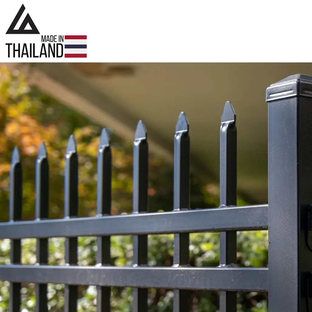 MADE IN THAILAND Factory Directly Supply aluminum fence new design cheap wrought iron fence panel