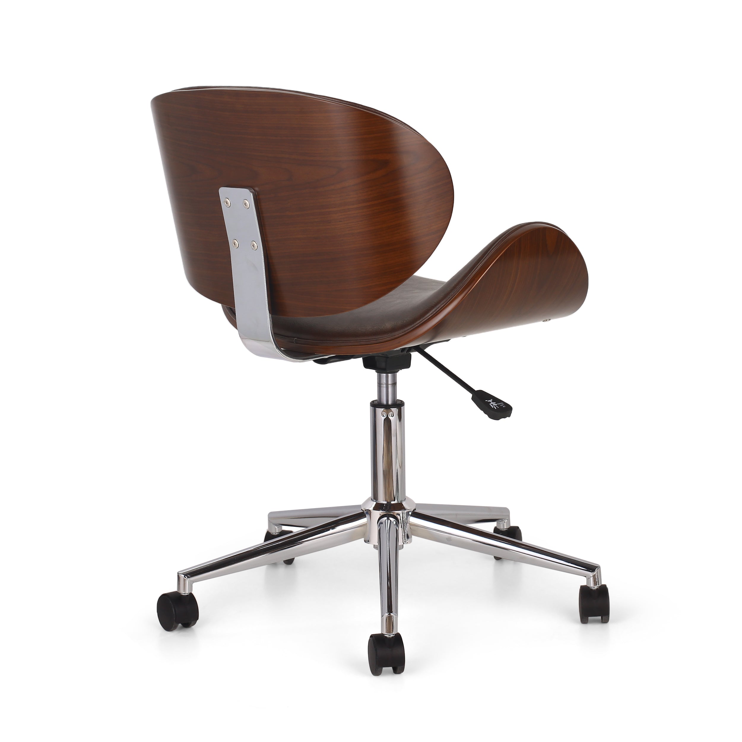 Clyo Mid-Century Modern Upholstered Swivel Office Chair