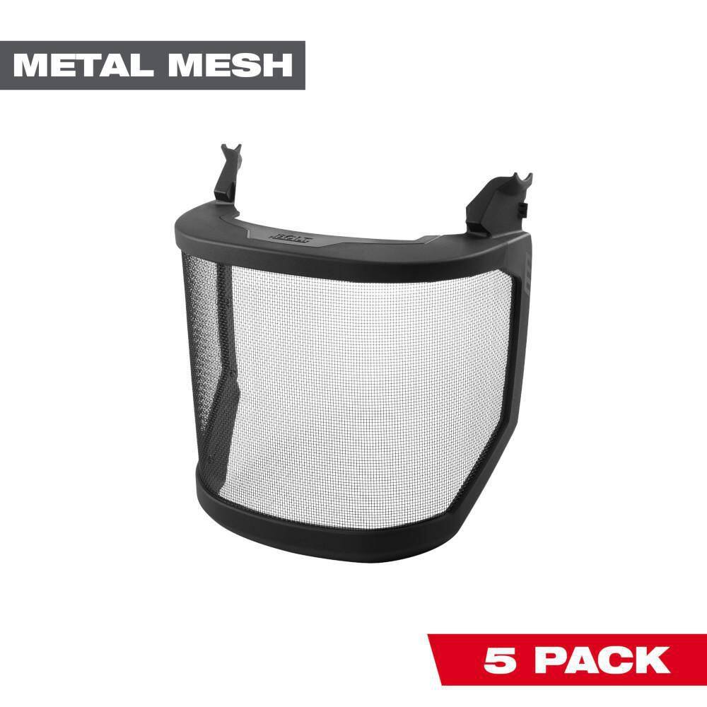 MW BOLT Full Face Metal Mesh Shield (No-brim Helmet Only Mount) (5-Pack) 48-73-1434