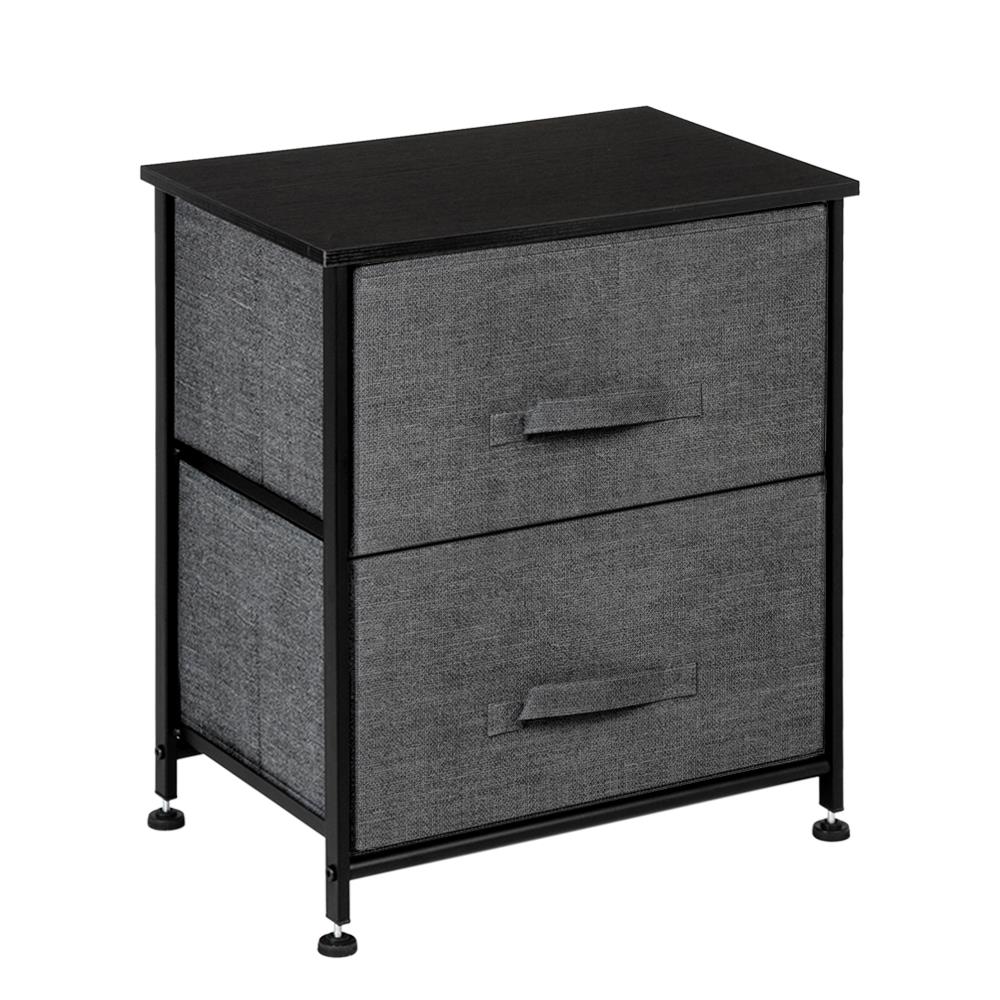 Winado Vertical Dresser Storage Tower with 2 Drawers Large Capacity Fabric Nightstand Drawer