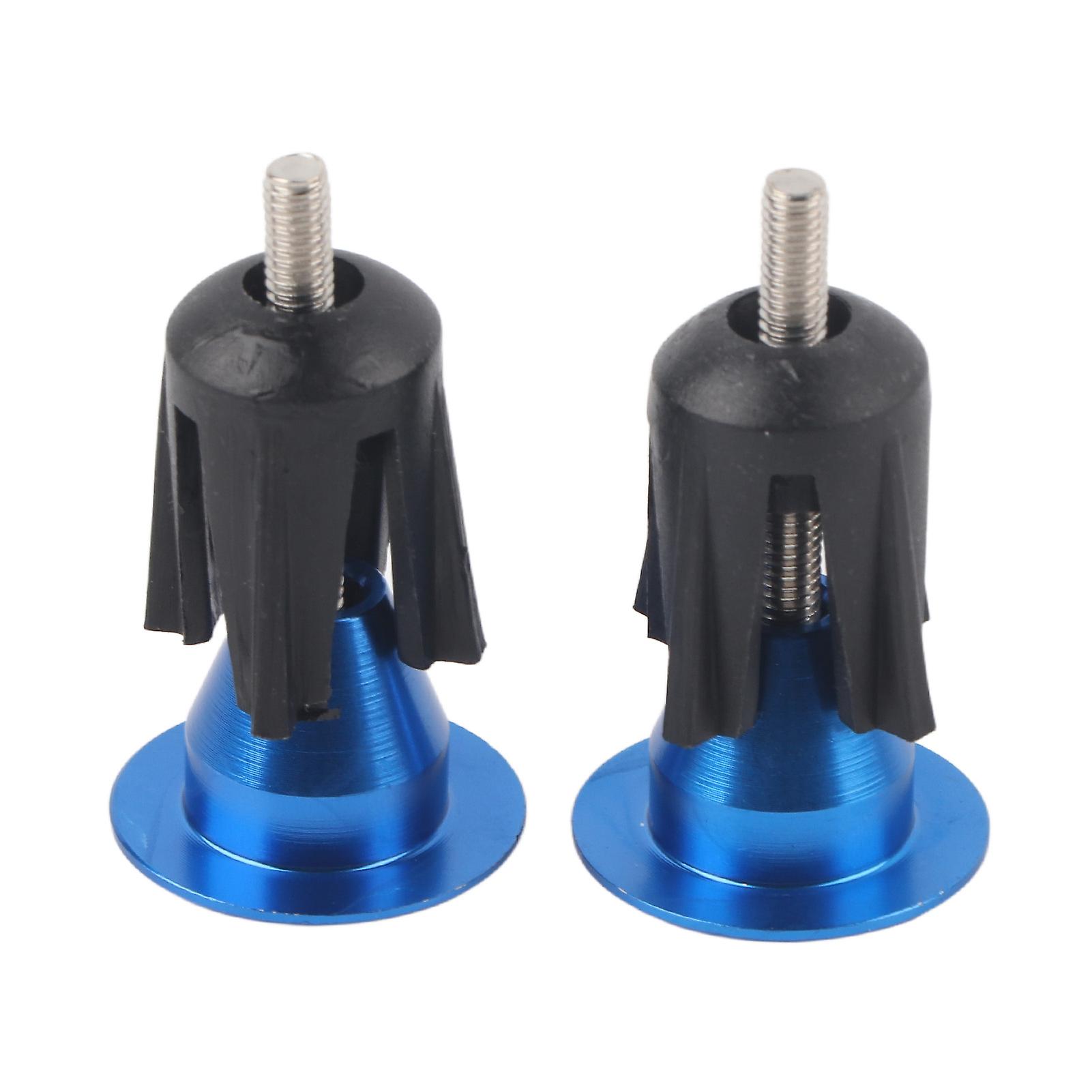 2pcs Bike Handlebar End Cap Bicycle Handlebar Plug For Mountain Bikes Road Bikesblue