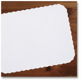 Hoffmaster TCSL869 Knurl Embossed Scalloped Heavyw...