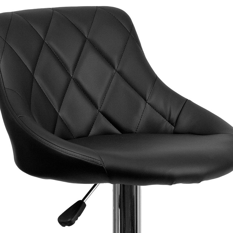 Flash Furniture Quilted Adjustable Height Bar Stool