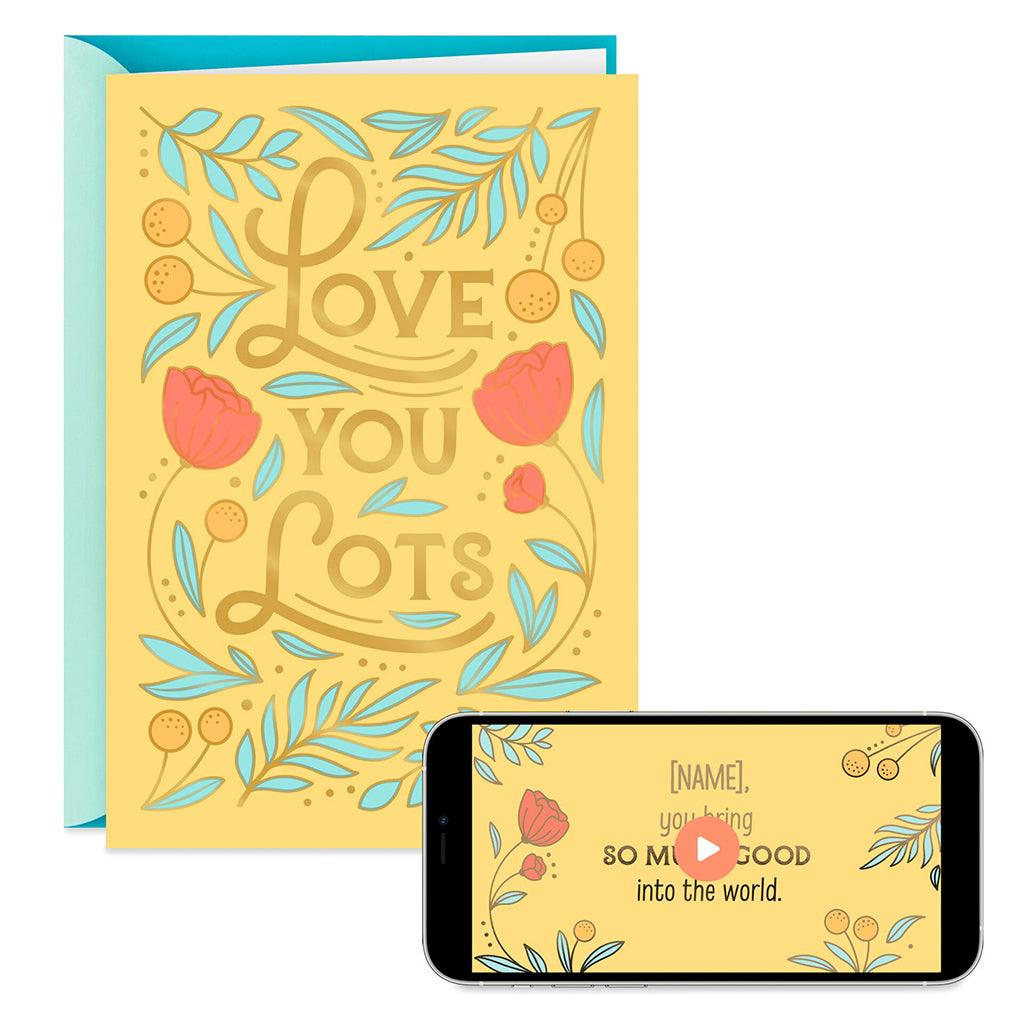 Hallmark  Love You Lots Video Greeting Thinking of You Card