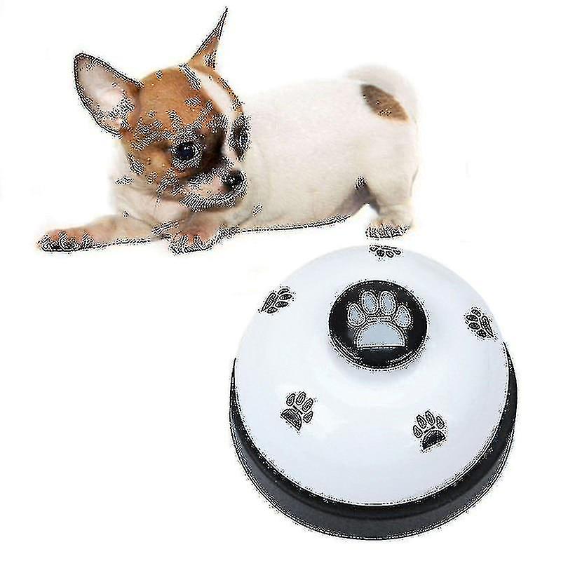 Creative Pet Bell Trainer， Cat Dog Toy Bellwhite+black