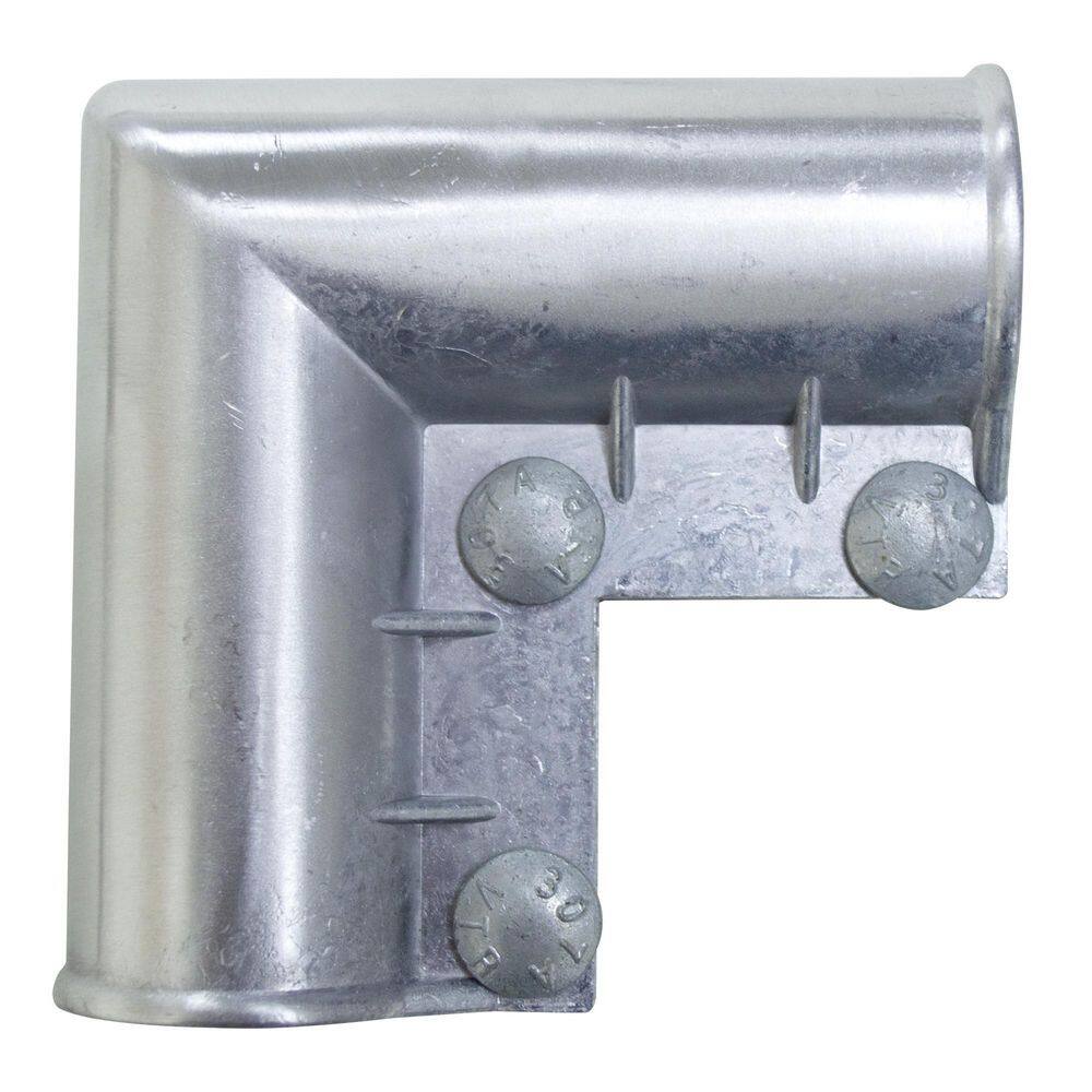 Everbilt Chain Link Fence Gate 1-38 in. x 1-38 in. Aluminum Elbow with Nut and Bolt 328623EB