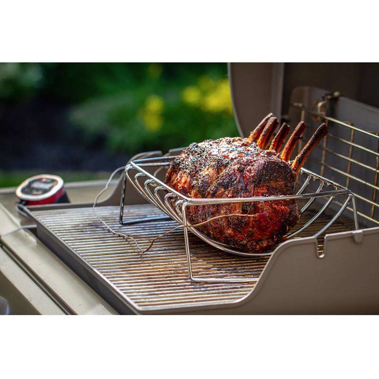 Weber Steel Roasting Rack 17.1 in. L X 10.5 in. W 1 pk