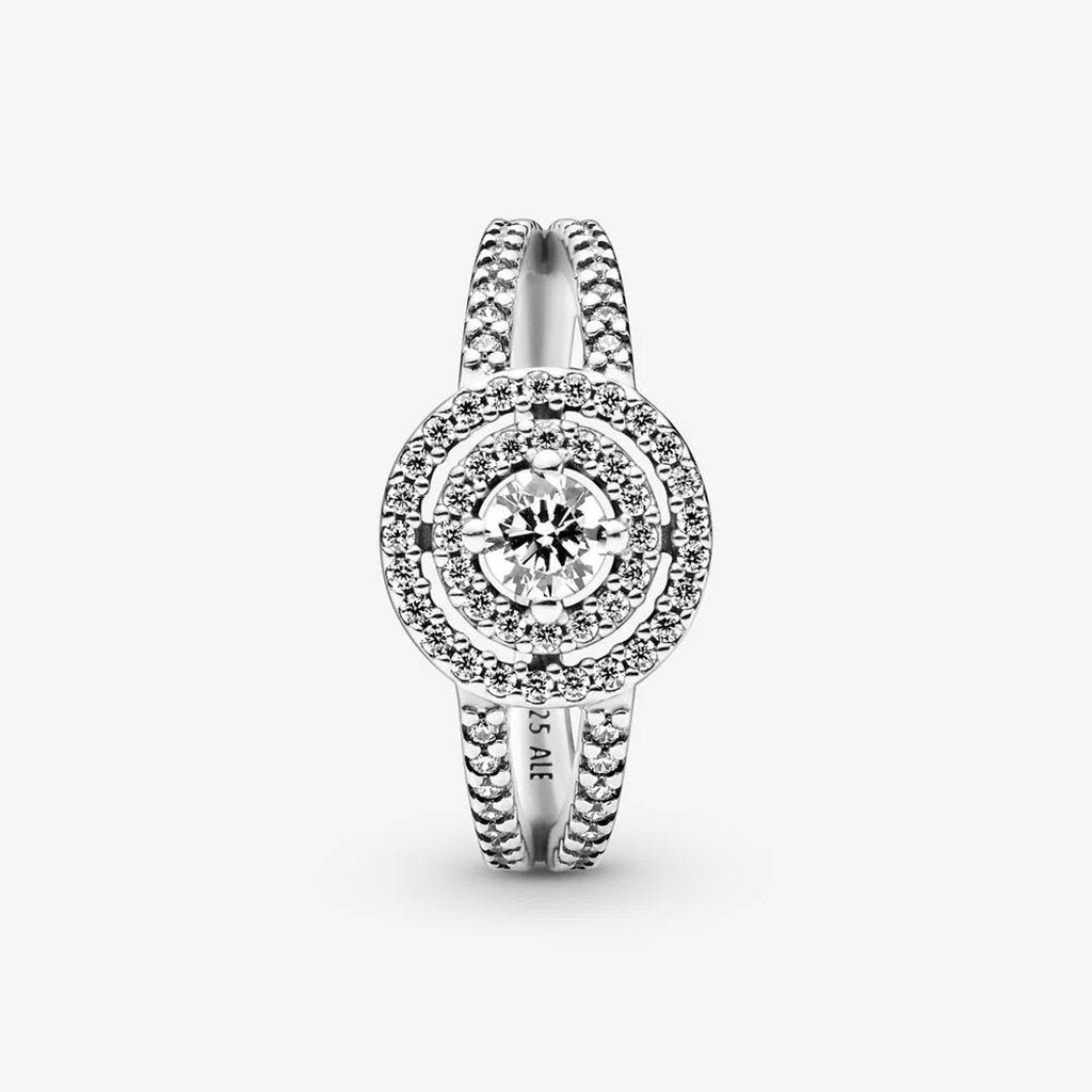 PANDORA  Sparkling Double Halo Ring