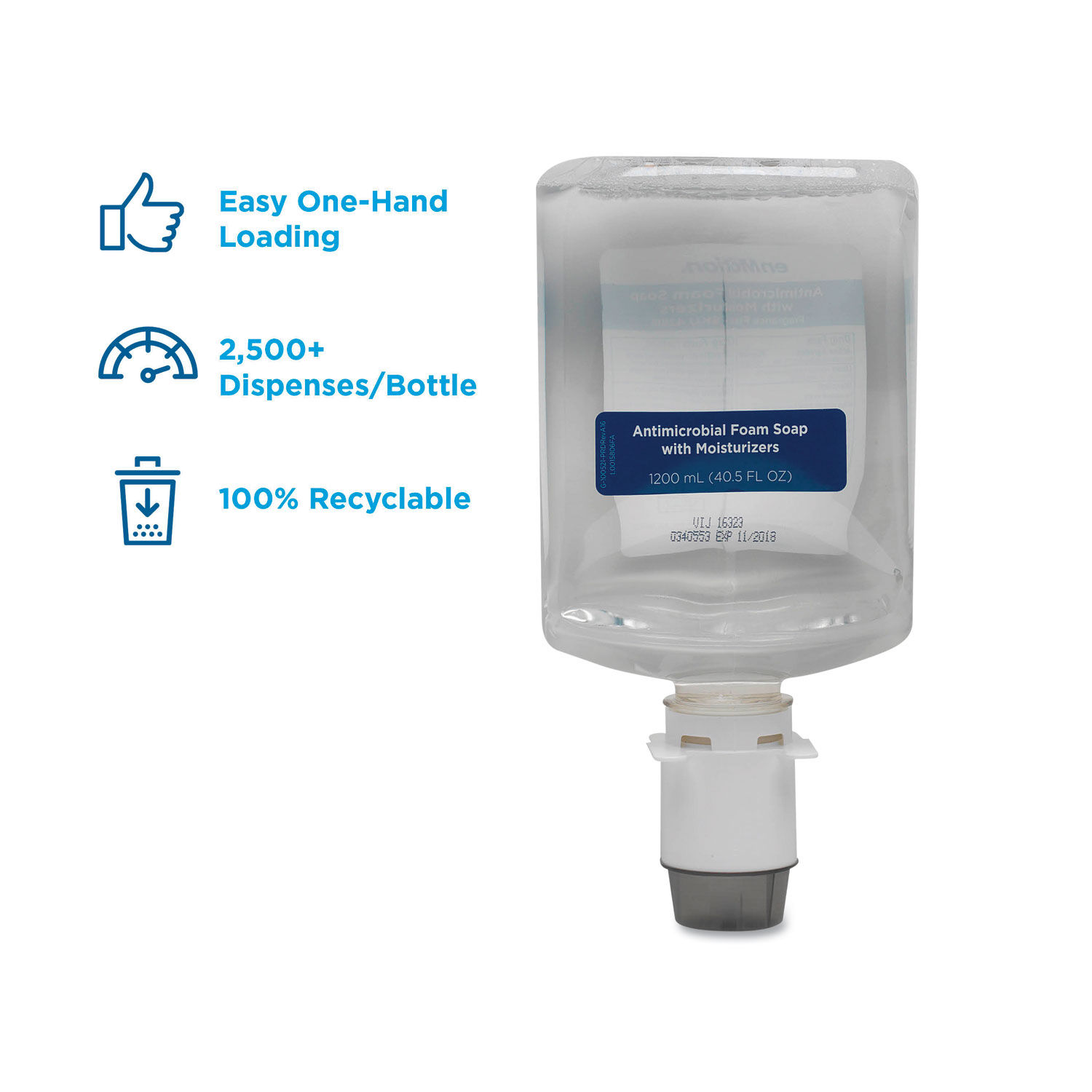 GP enMotion Automated Touchless Antimicrobial Foam Soap Refill by Georgia Pacificandreg; Professional GPC42818