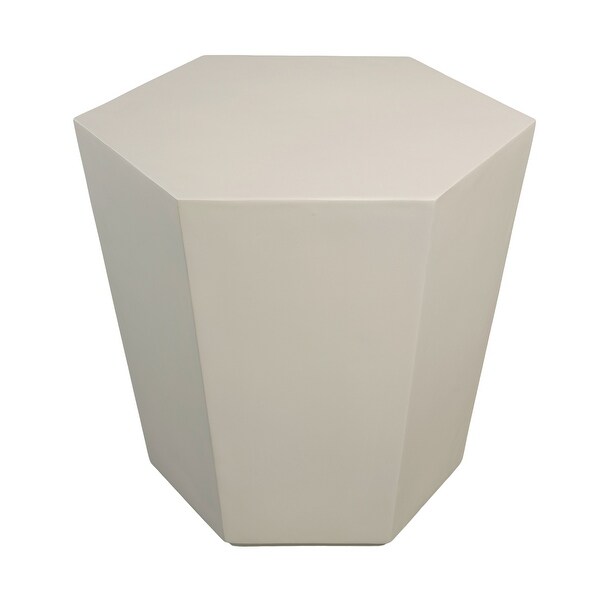 UPHA Outdoor 24inch Concrete Accent Side Table，Coffee Table