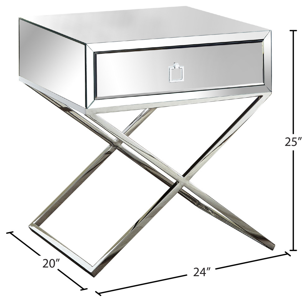 Lynn Side Table   Contemporary   Side Tables And End Tables   by Meridian Furniture  Houzz