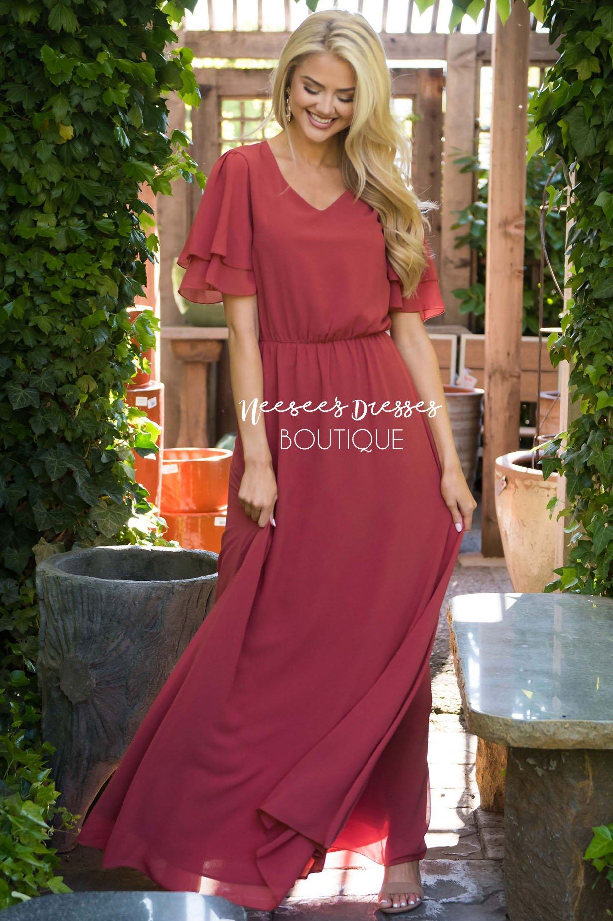 The Chloe Chiffon Maxi Dress