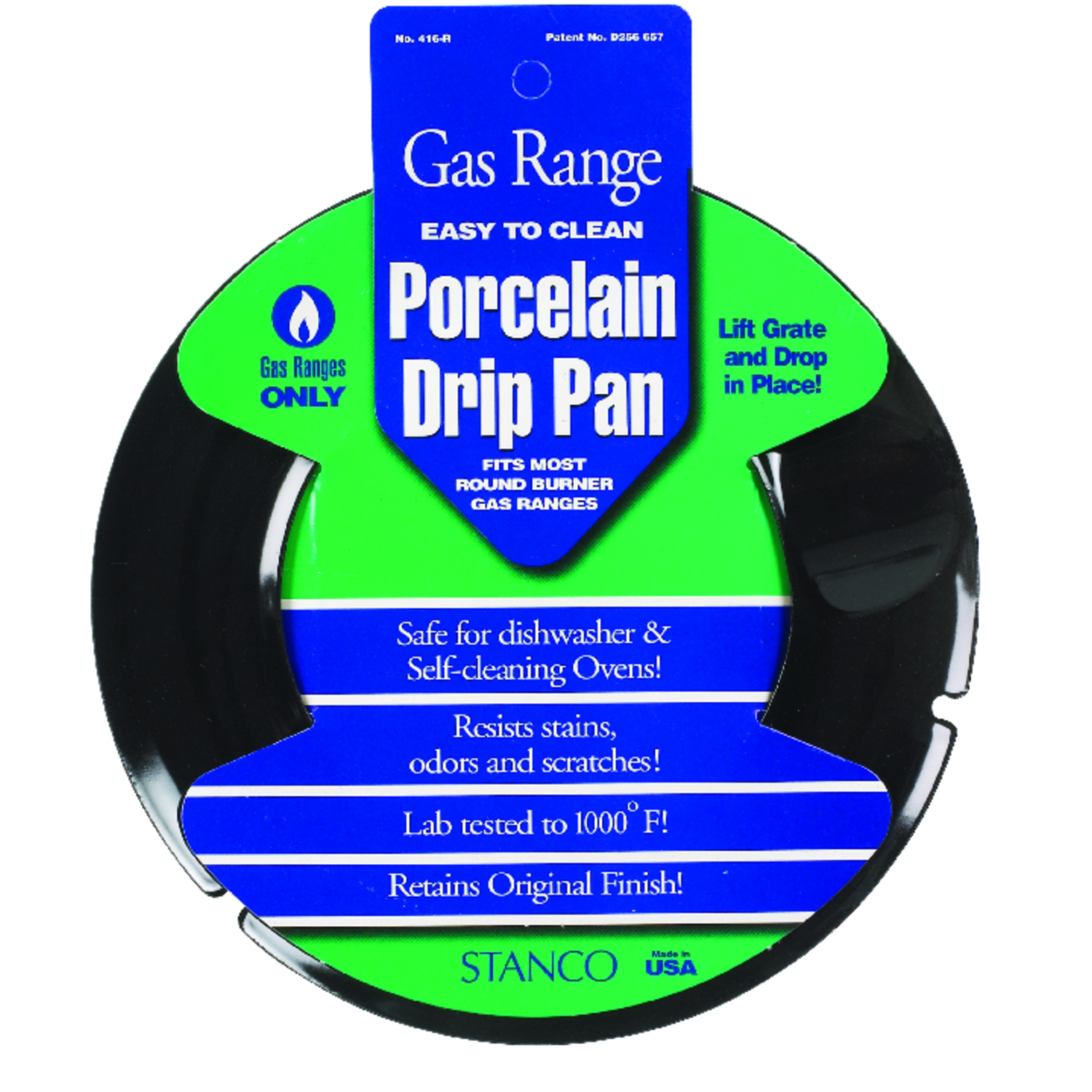 Stanco Porcelain Drip Pan 7-1/4 in. W