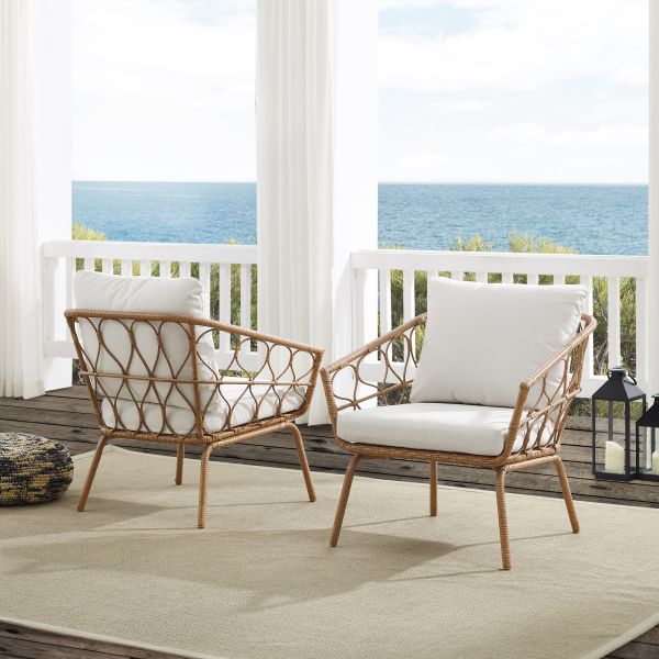 Juniper 2Pc Indoor/Outdoor Wicker Armchair Set