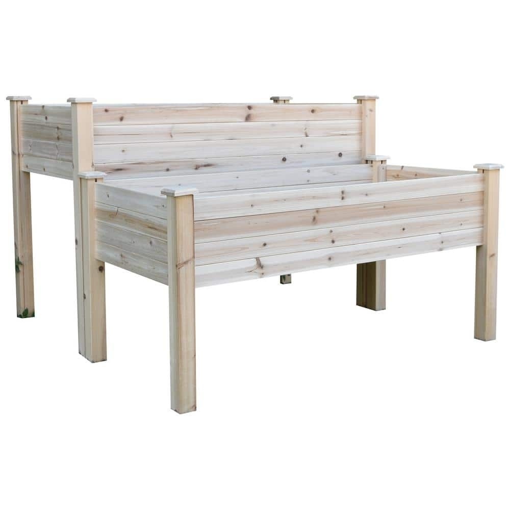 Wood Raised Garden Bed