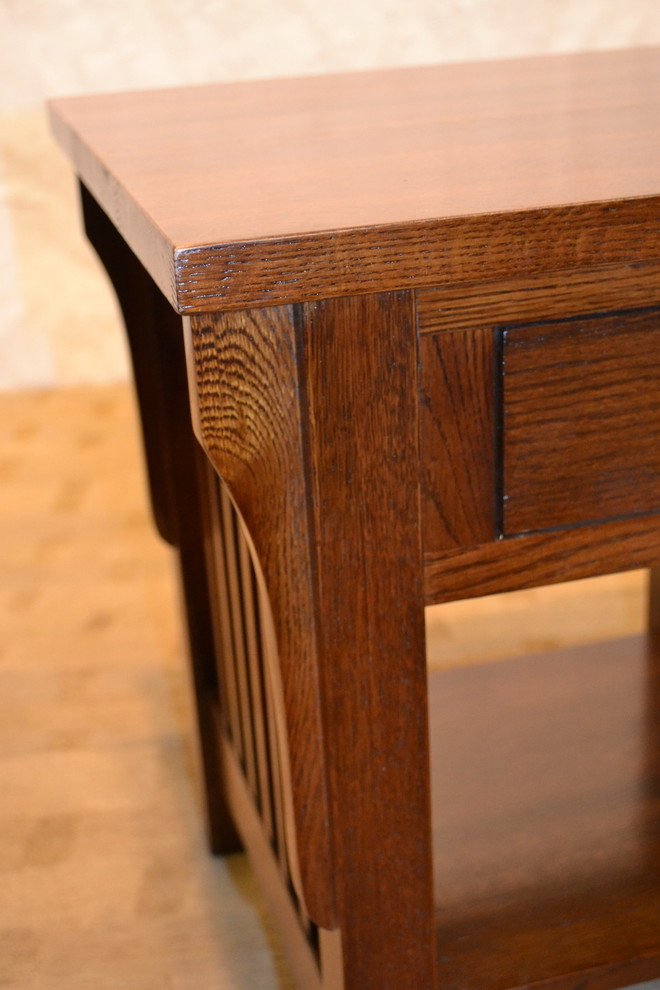 Mission 1 Drawer Crofter End Table   Craftsman   Side Tables And End Tables   by Crafters and Weavers  Houzz