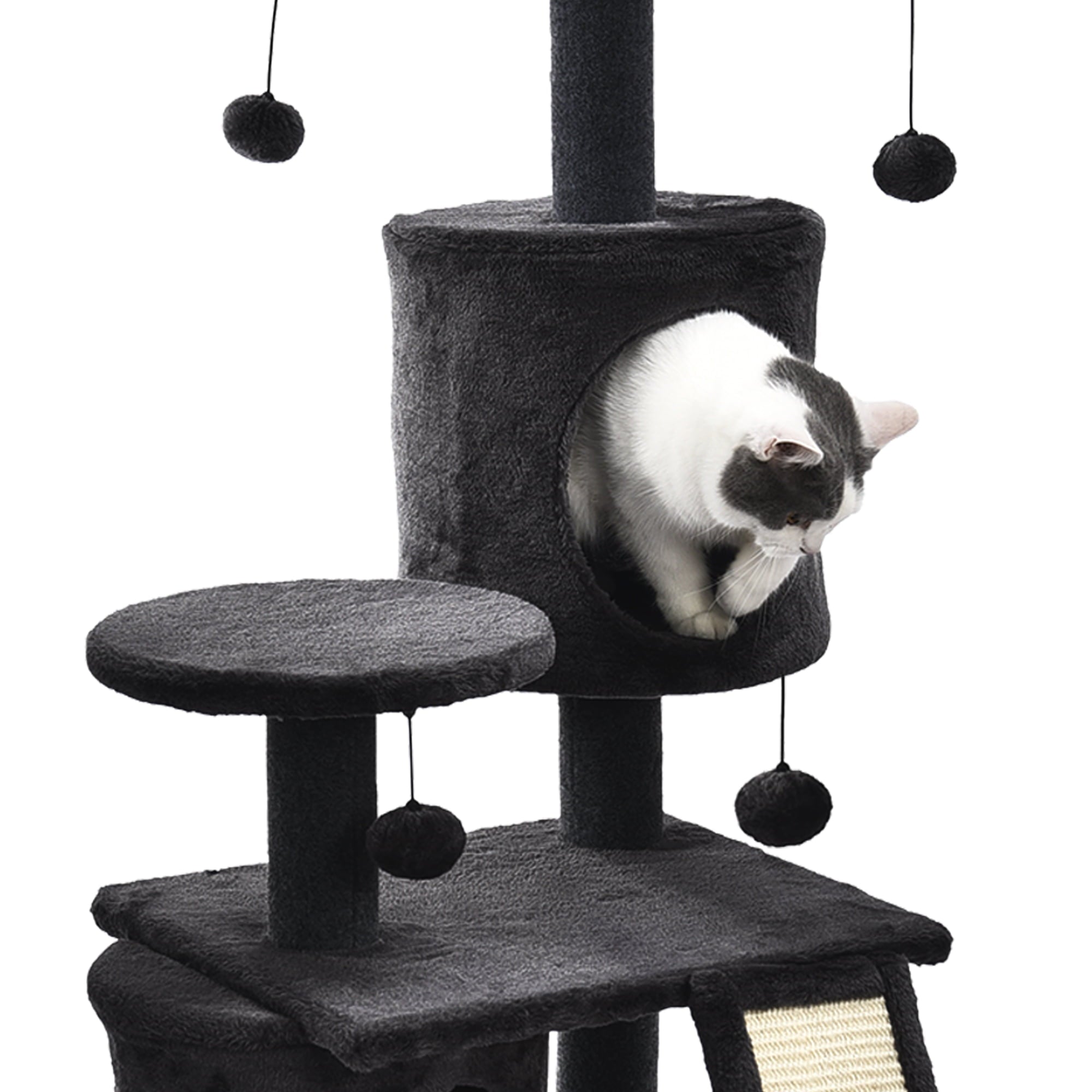 Cat Craft Condo Duplex Playset - Charcoal - 53 Inches