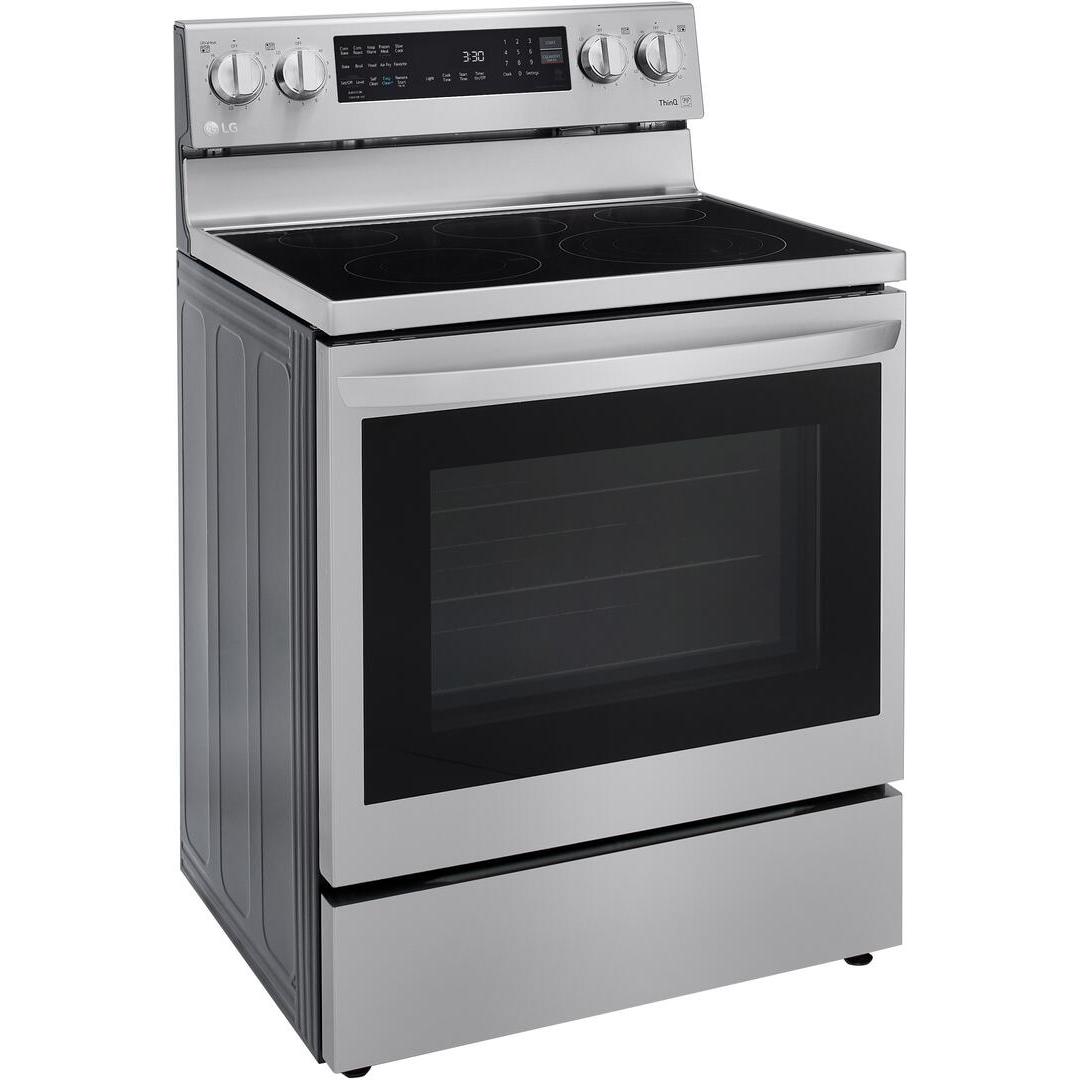 LG 30-inch, 6.3 cu.ft. Freestanding Electric Range with Wi-Fi Connectivity LREL6325F