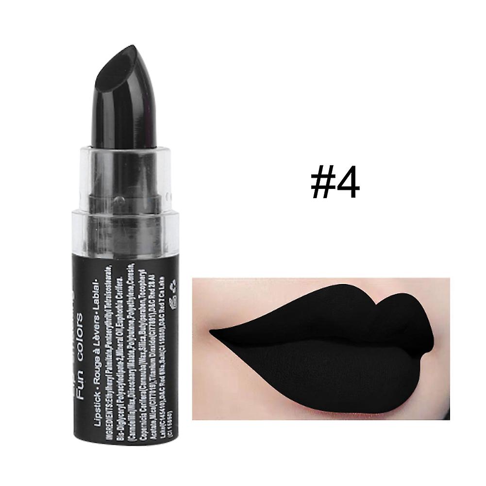 Matte Women Long Lasting Lipstick Retro Makeup Halloween Lip Gloss Glaze Cosmetic Tool 04#