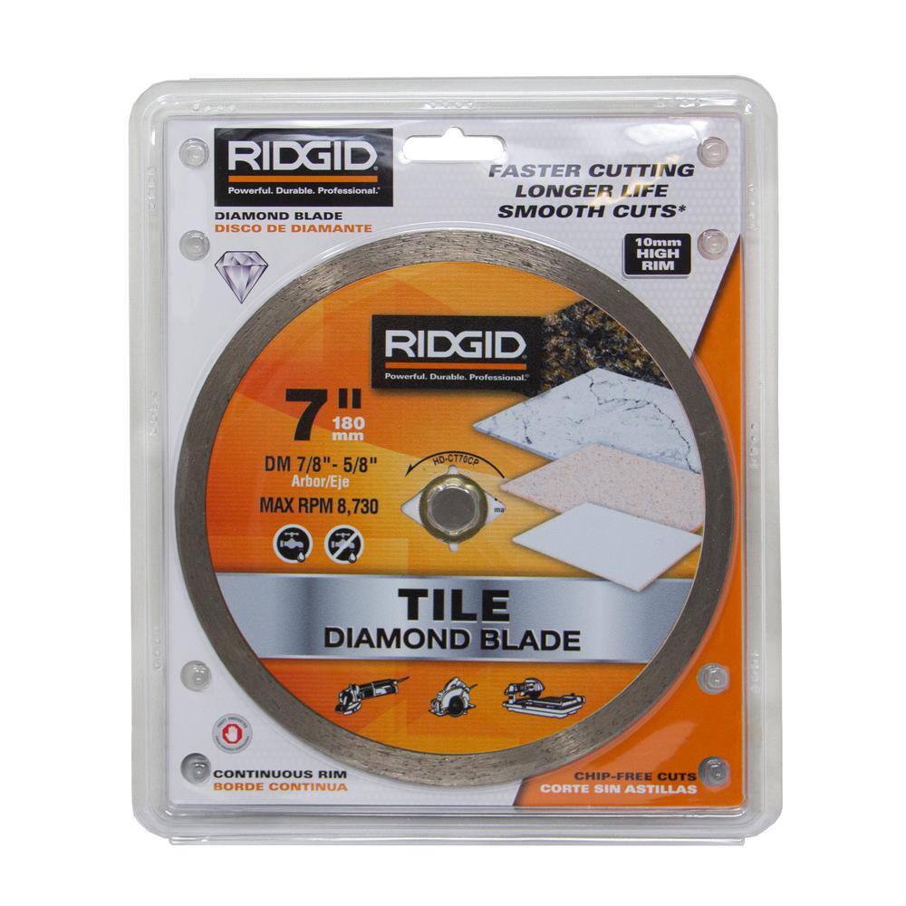 RIDGID 7 in. Continuous Diamond Blade HD-CT70CP