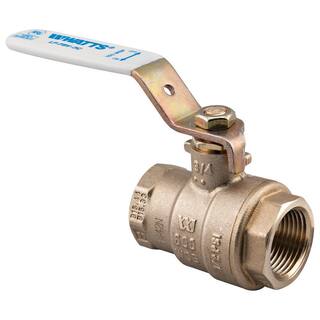 Watts 34 in. Brass FIP x FIP Full Port Threaded Ball Valve 34 LFFBV-3C