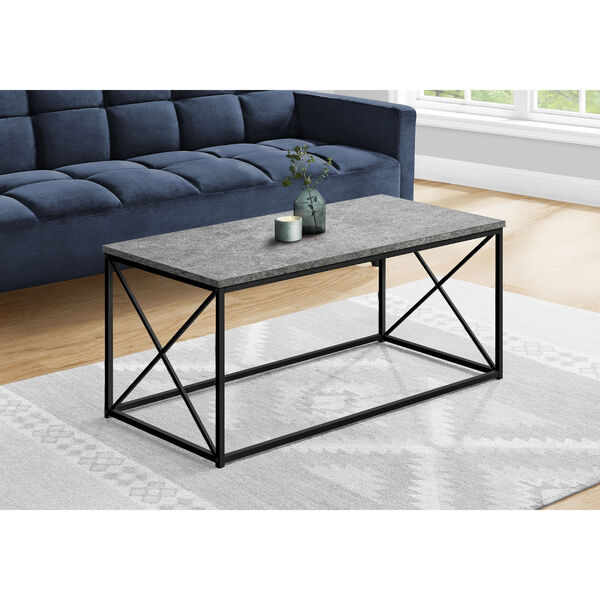 Dark Grey and Black Coffee Table