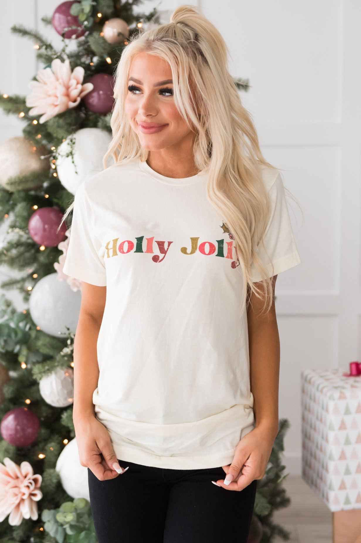 Holly Jolly Modest Tee