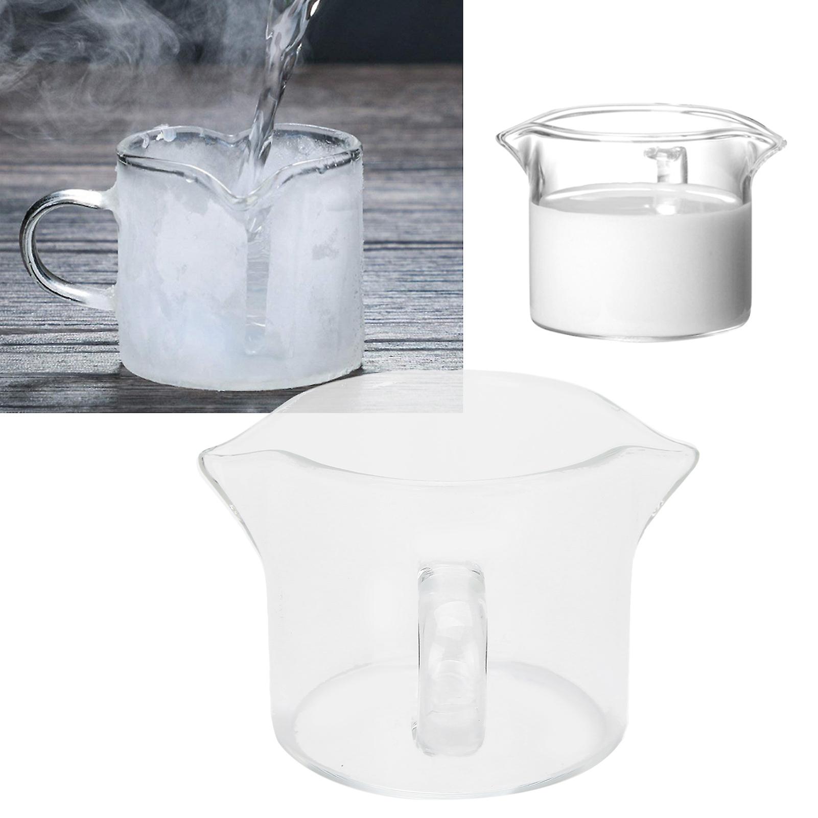 Heat-resistant Glass Measuring Cup Small Milk Coffee Double-mouthed Ounce Cup Kitchen Supplies