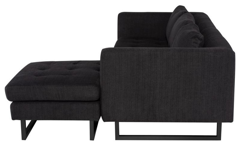 Nuevo Furniture Matthew Sectional Sofa in Black Base  Right Arm   Transitional   Sectional Sofas   by Unlimited Furniture Group  Houzz